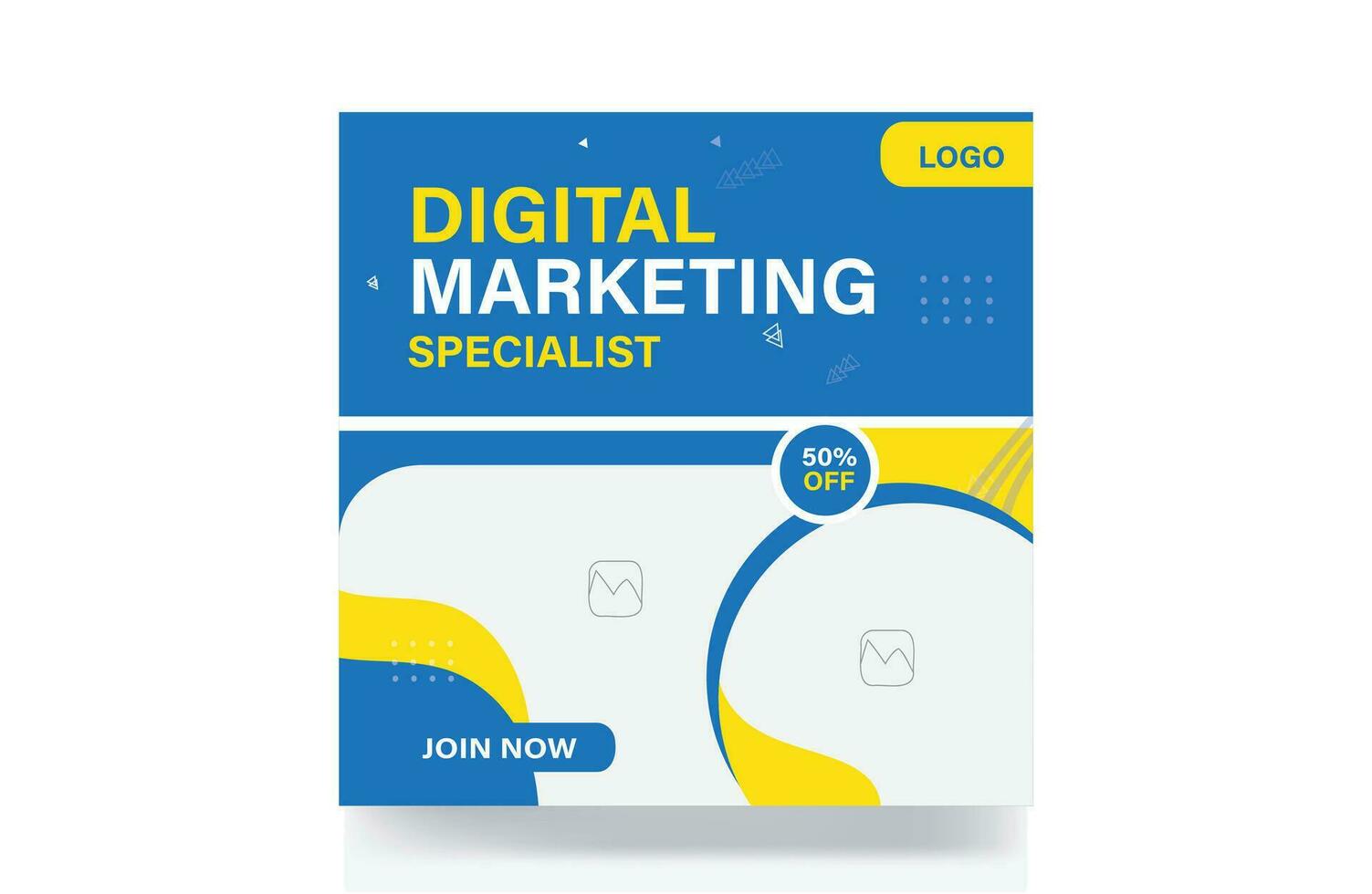 Digital marketing business agency banner expert social media post vector