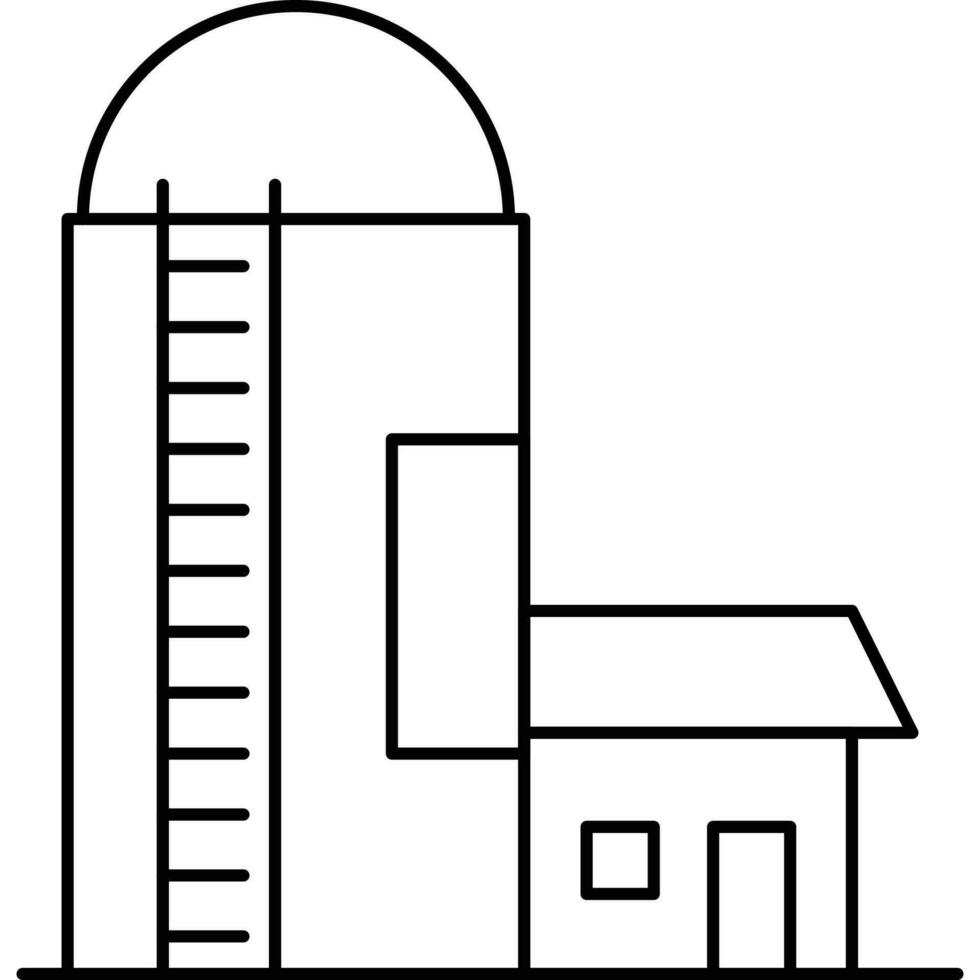 agriculture icons. Line art style icon vector
