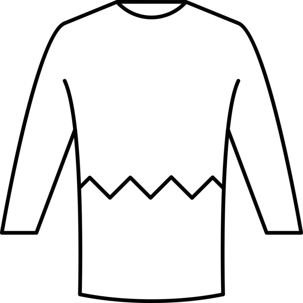Clothing line icon. minimal vector illustrations. Simple outline signs for fashion application