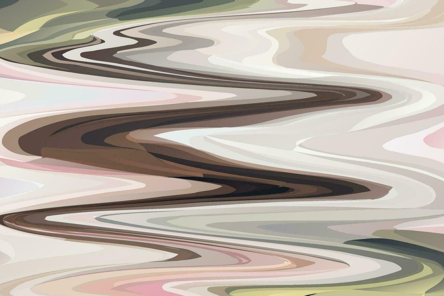 Abstract Liquid Paint Liquified Picture Colorful Design vector