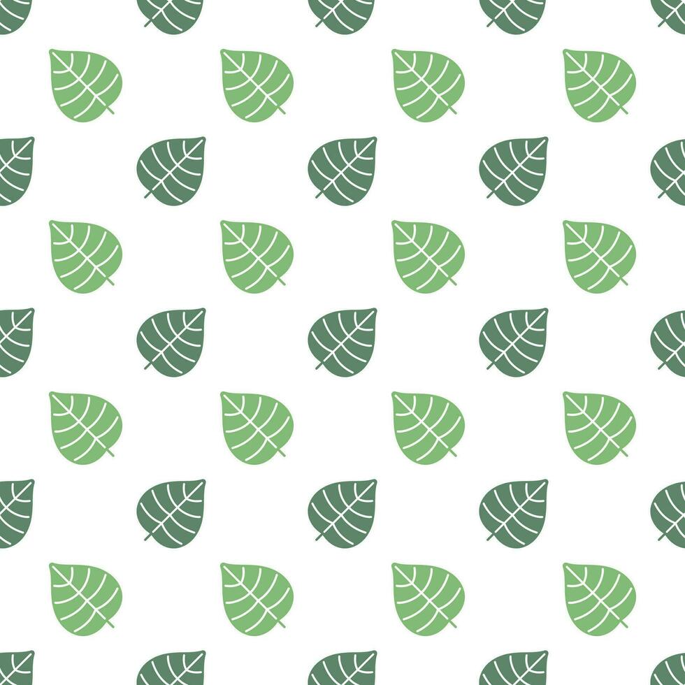 Green Leaves vector seamless pattern background. 34714799 Vector Art at