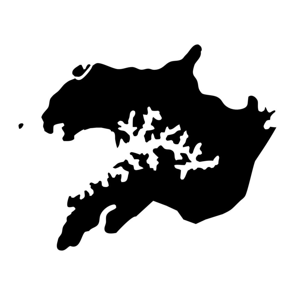 Quinara region map, administrative division of Guinea Bissau. Vector illustration.