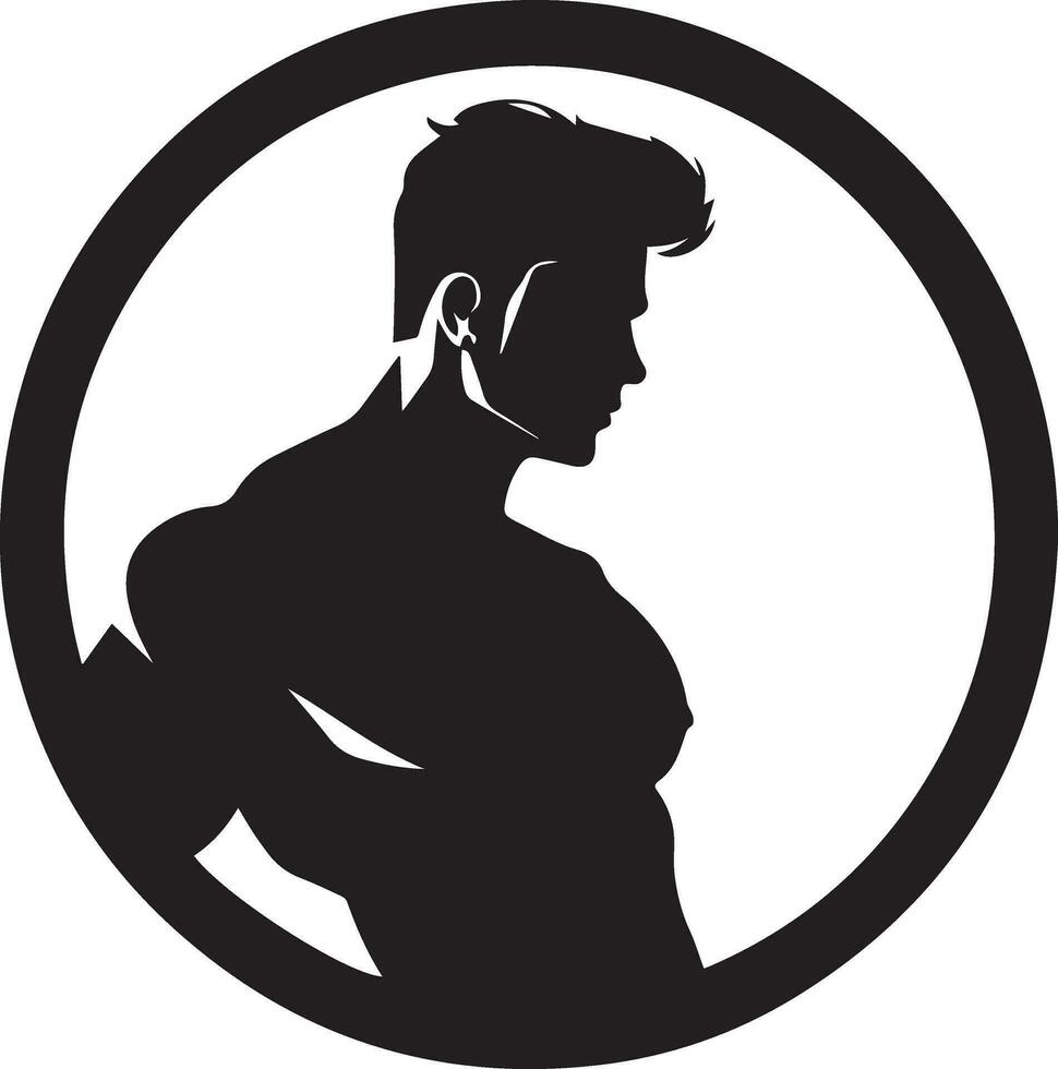 Body Builder vector silhouette 2