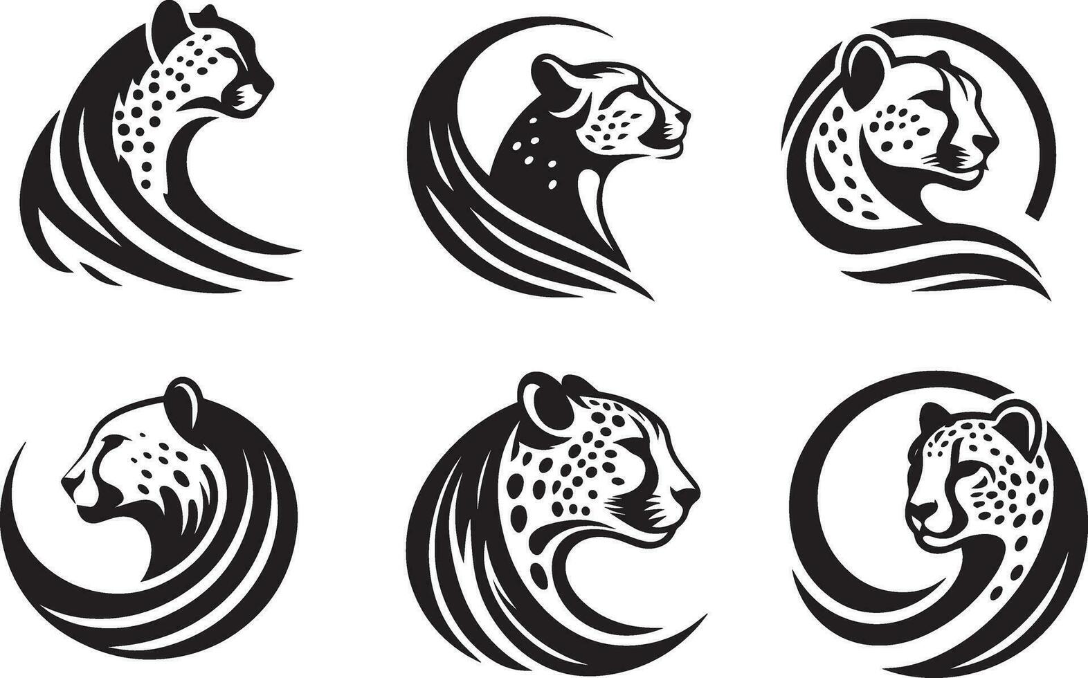 cheetah logo concept vector illustration 4