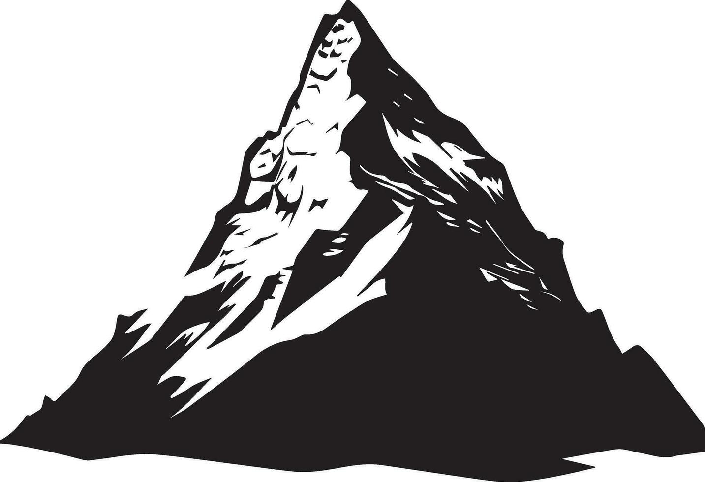 montaña vector silueta ilustración 4 4
