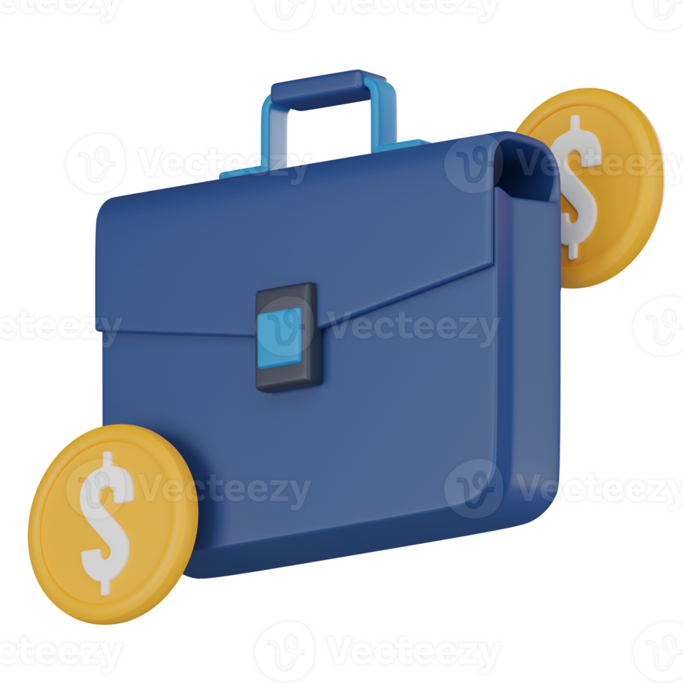 Enriching Financial, Financial Bag Icon for Wealth Management. 3D render. png
