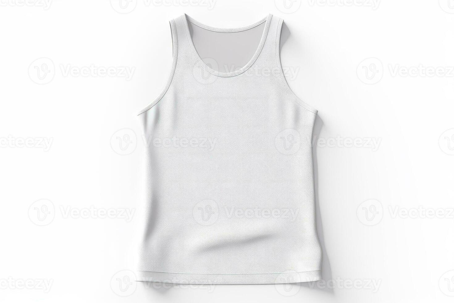 ai generative Blank sleeveless t-shirt mockup, 3d rendering photo