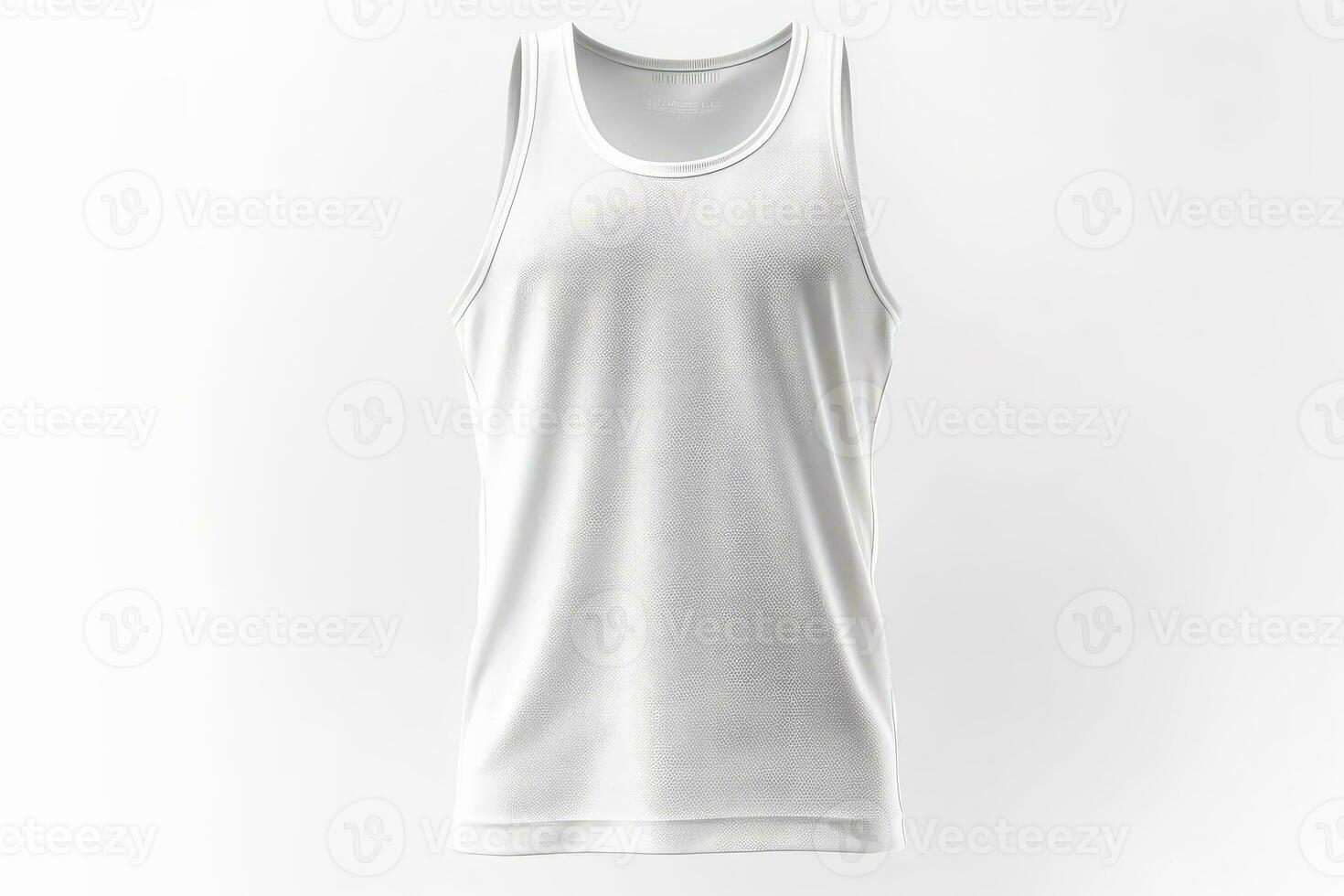 ai generative White T-Shirt Mockup on a white background. 3D Rendering photo