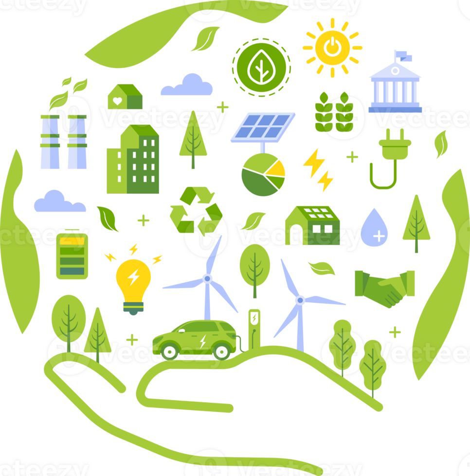 ESG Sustainability Illustration Concept png