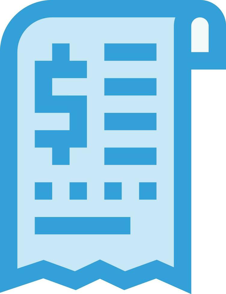Bill Vector Icon Design Illustration