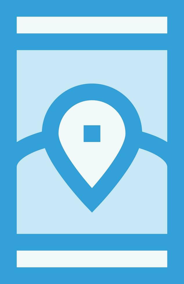 Online Mobile Loc Vector Icon Design Illustration