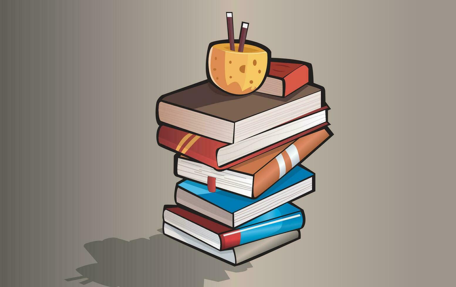 libros vector ilustración