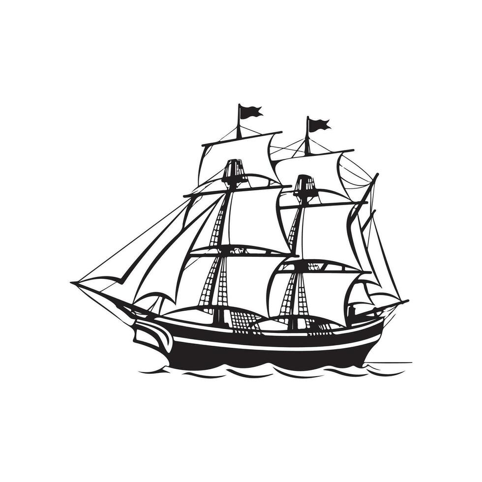 Sailing Ship Vector art and illustrations