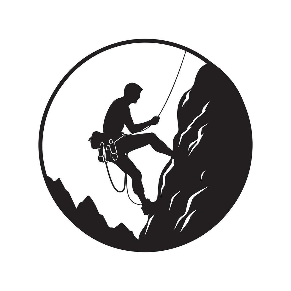 rock alpinismo vector imagen, Arte y diseño