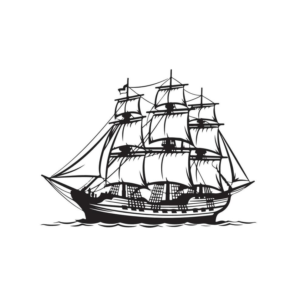 Sailing Ship Vector art and illustrations