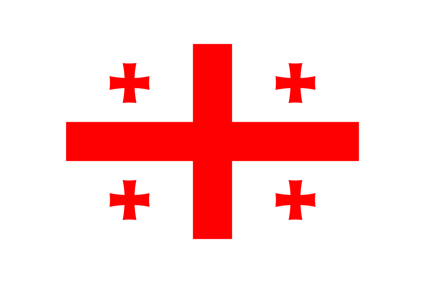 Georgia national flag transparent png