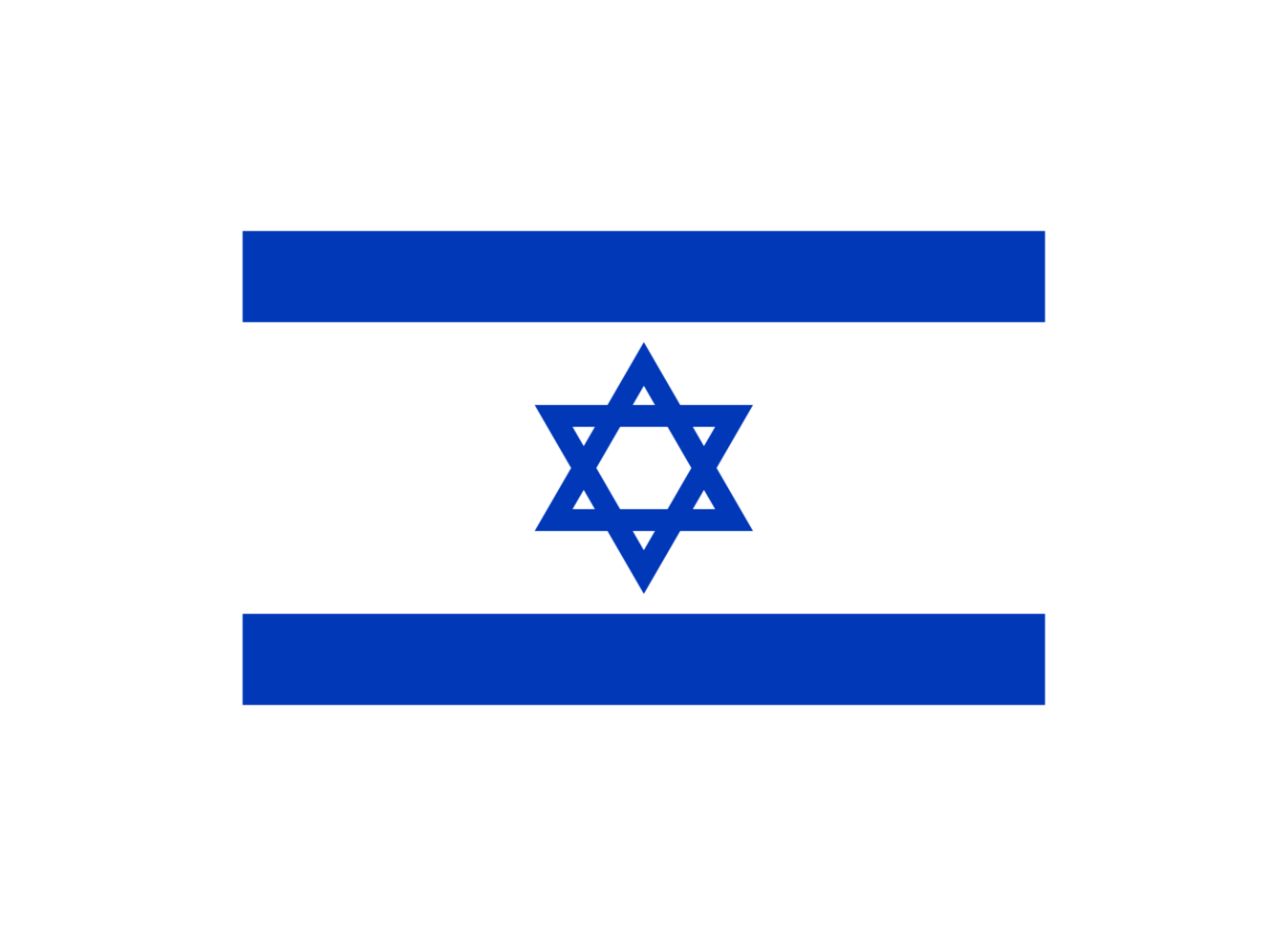 Israel nacional bandeira dentro original Razão transparente png