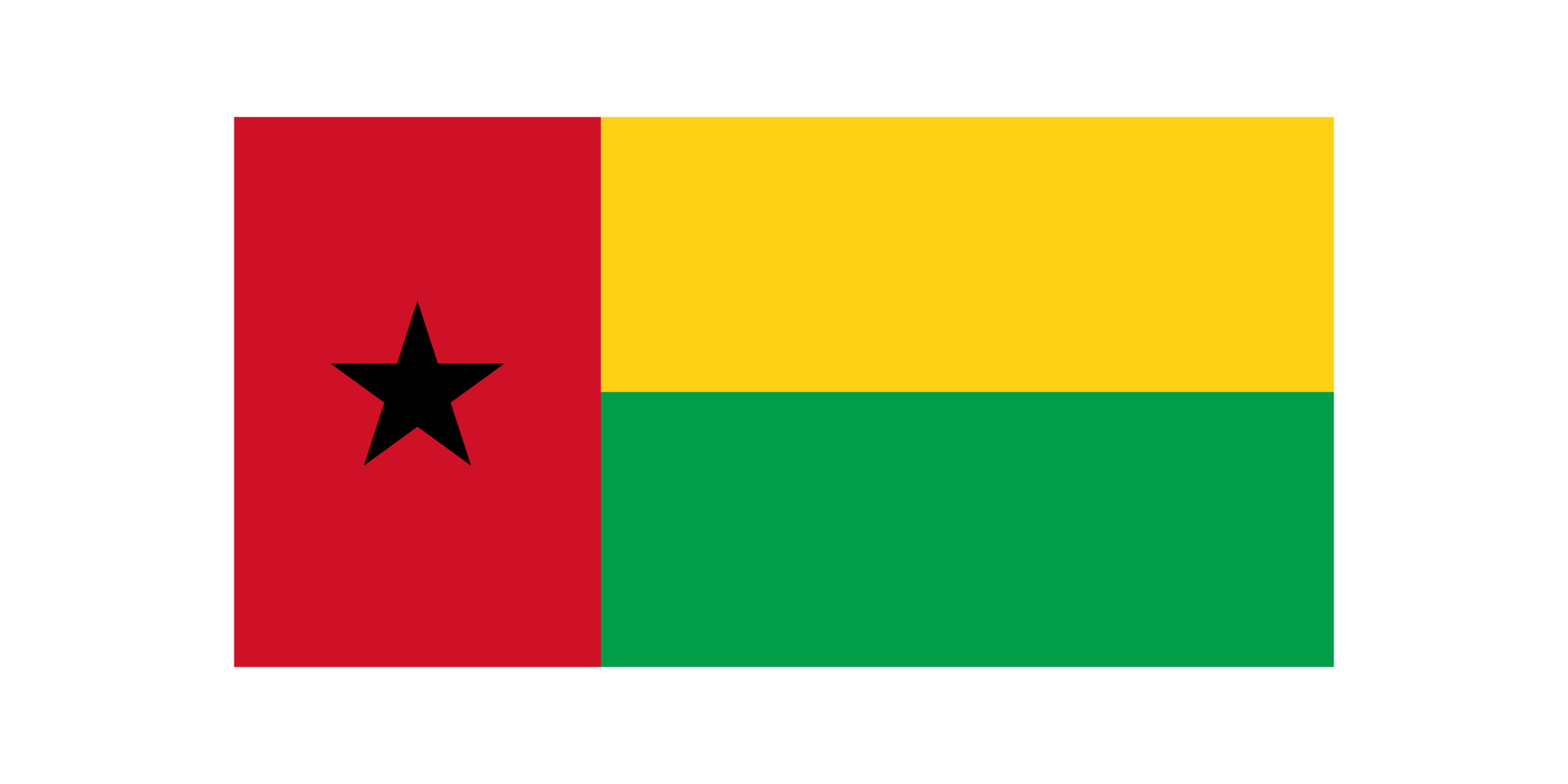 Guinea-Bissau national flag transparent png