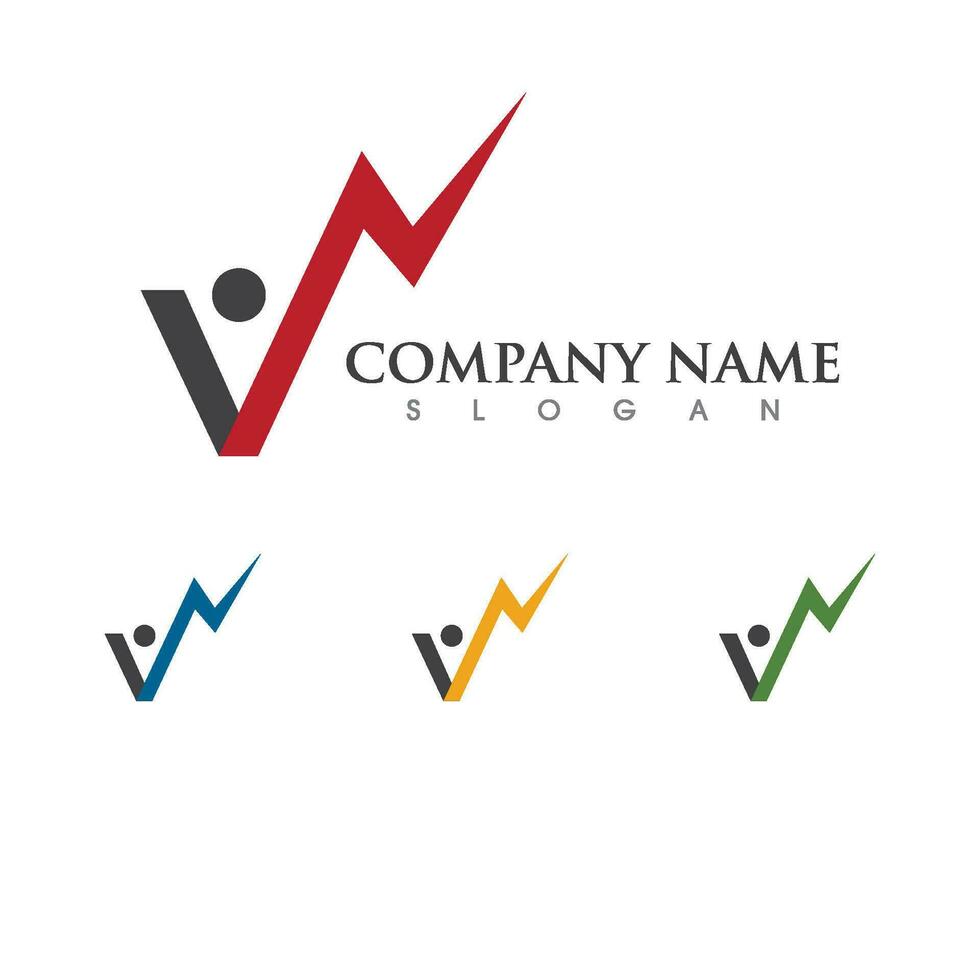 Human character logo sign vector