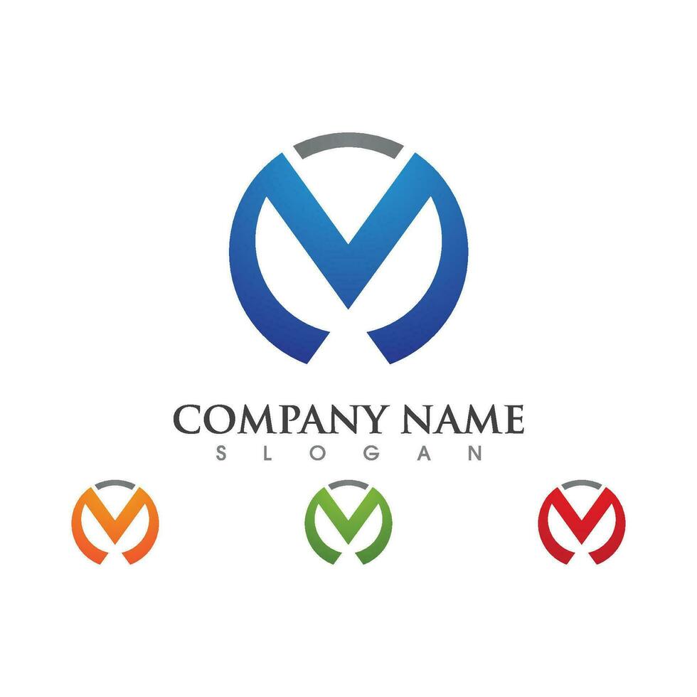 M Letter Logo Template vector
