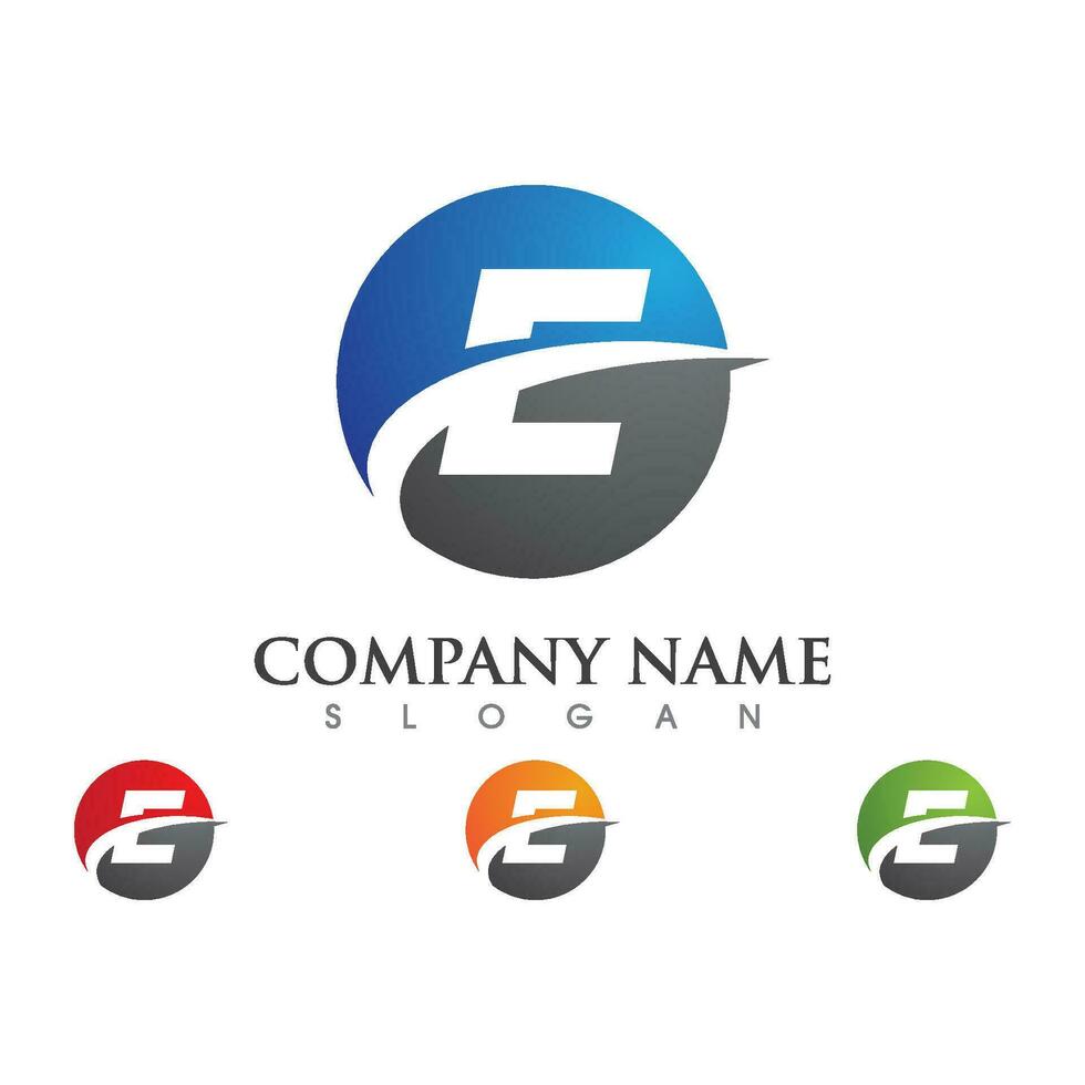 E Logo Hexagon illustration Icon vector
