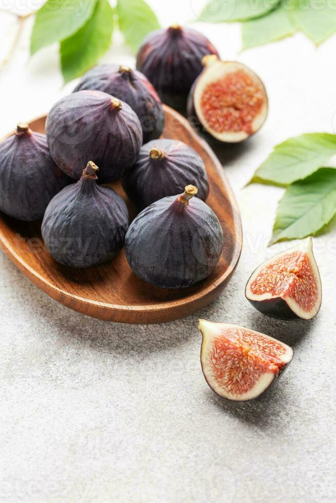 Fresh ripe figs photo