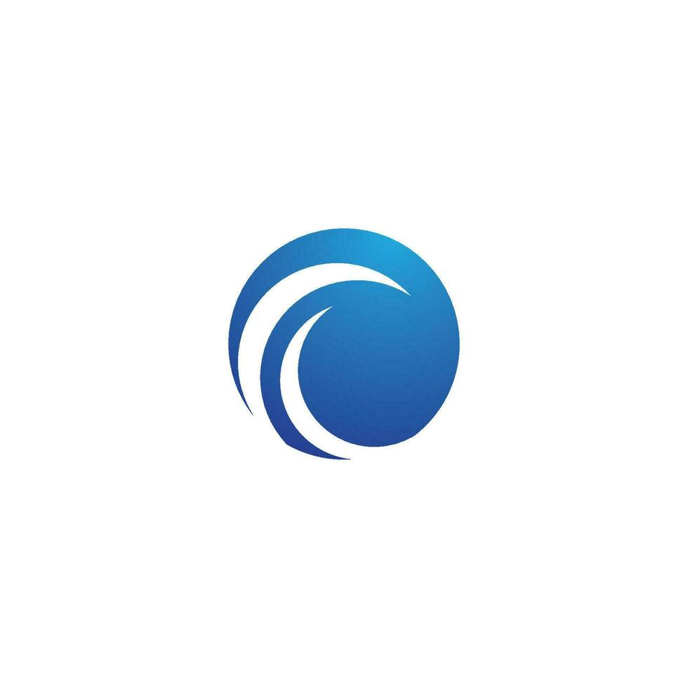 Water wave icon vector