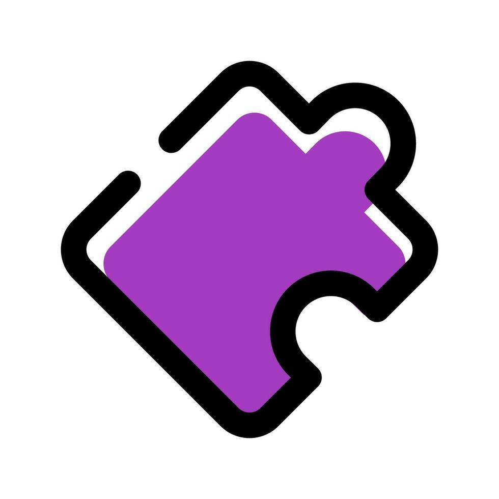 Puzzle icon vector symbol design illustration