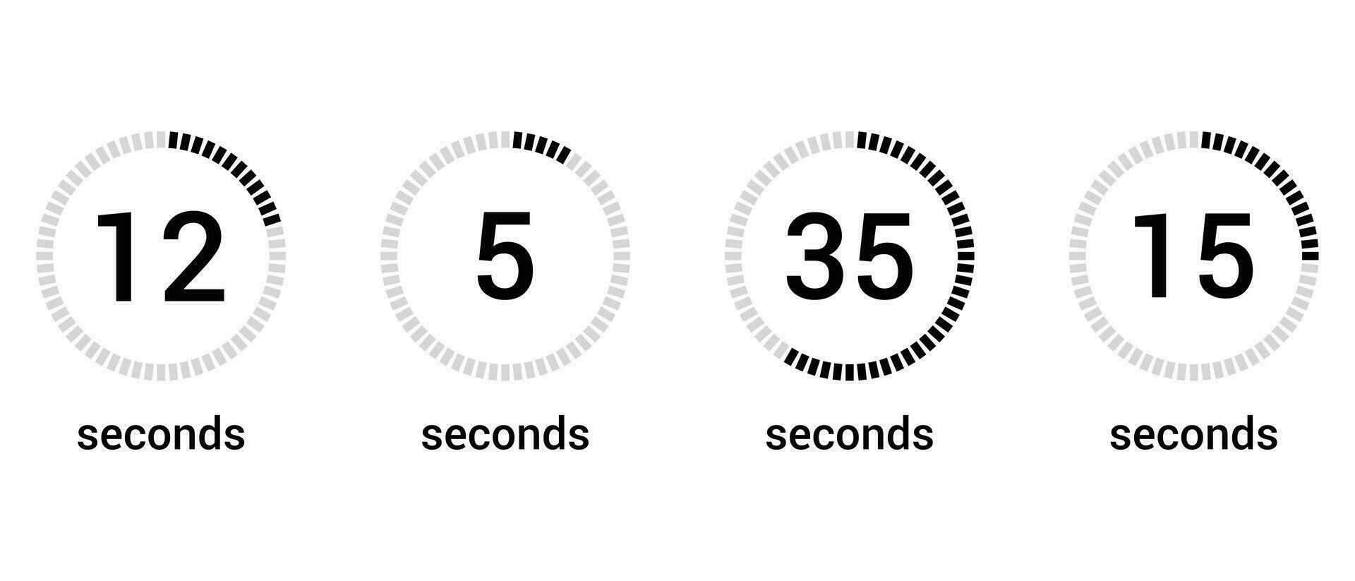 second clock loading  vector display design.