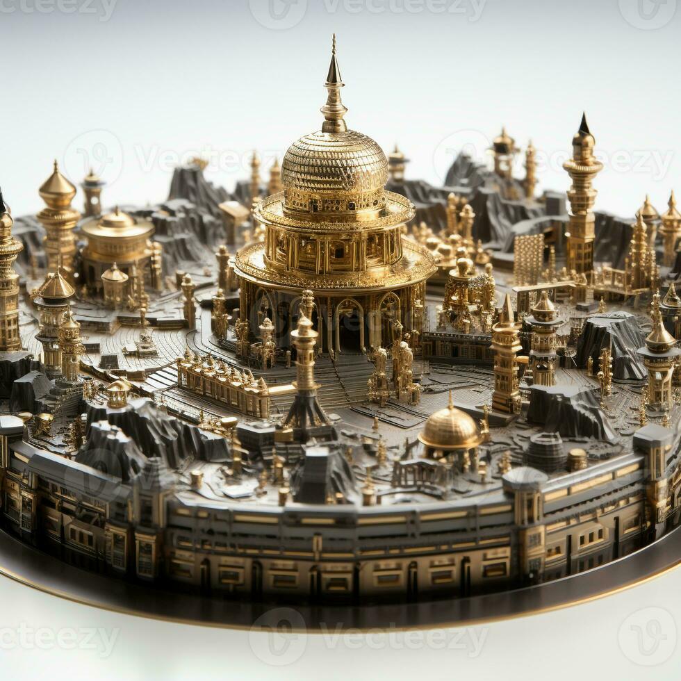 AI generated 3d model of kaaba photo