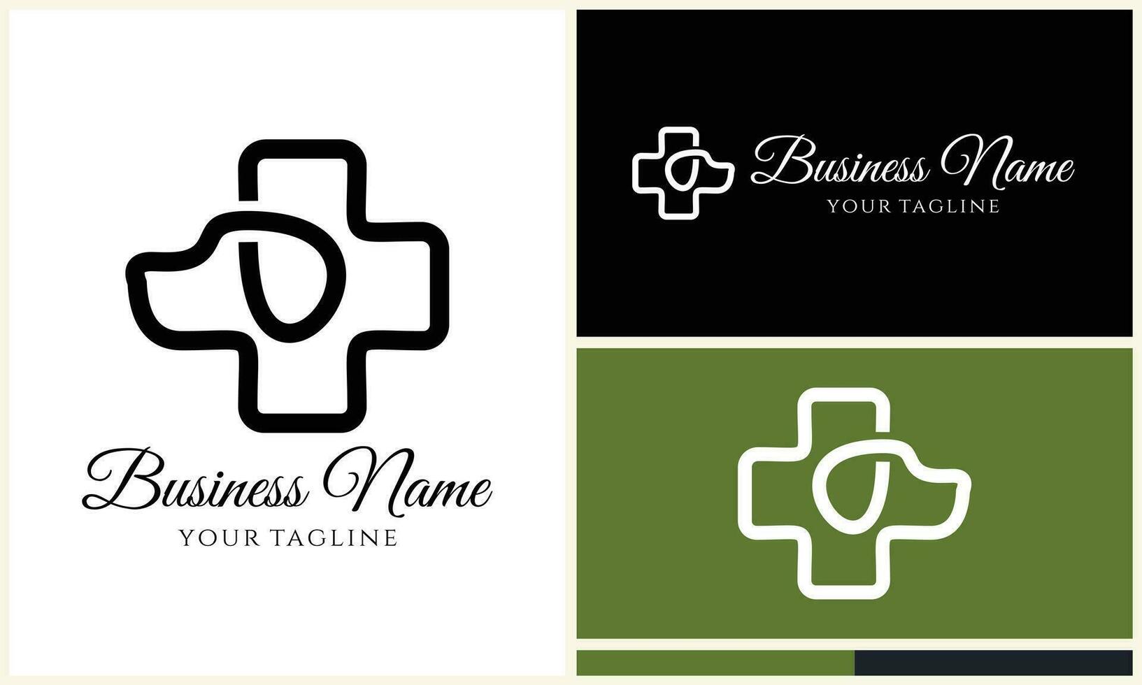 animal hospital veterinary logo template vector