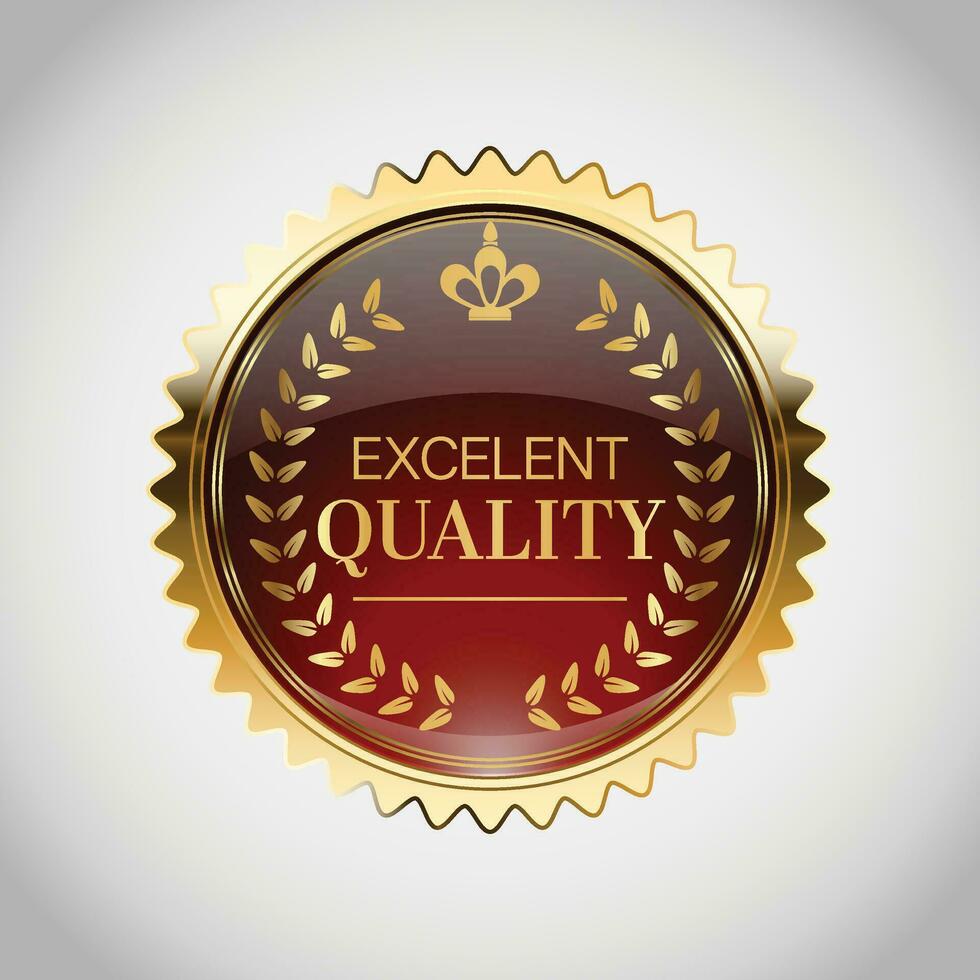 Luxury golden red sale badges and labels. Retro vintage sale circle badge design vector