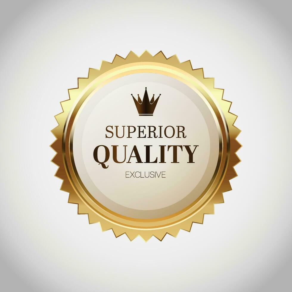 Luxury golden sale badges and labels. Retro vintage sale circle badge design vector