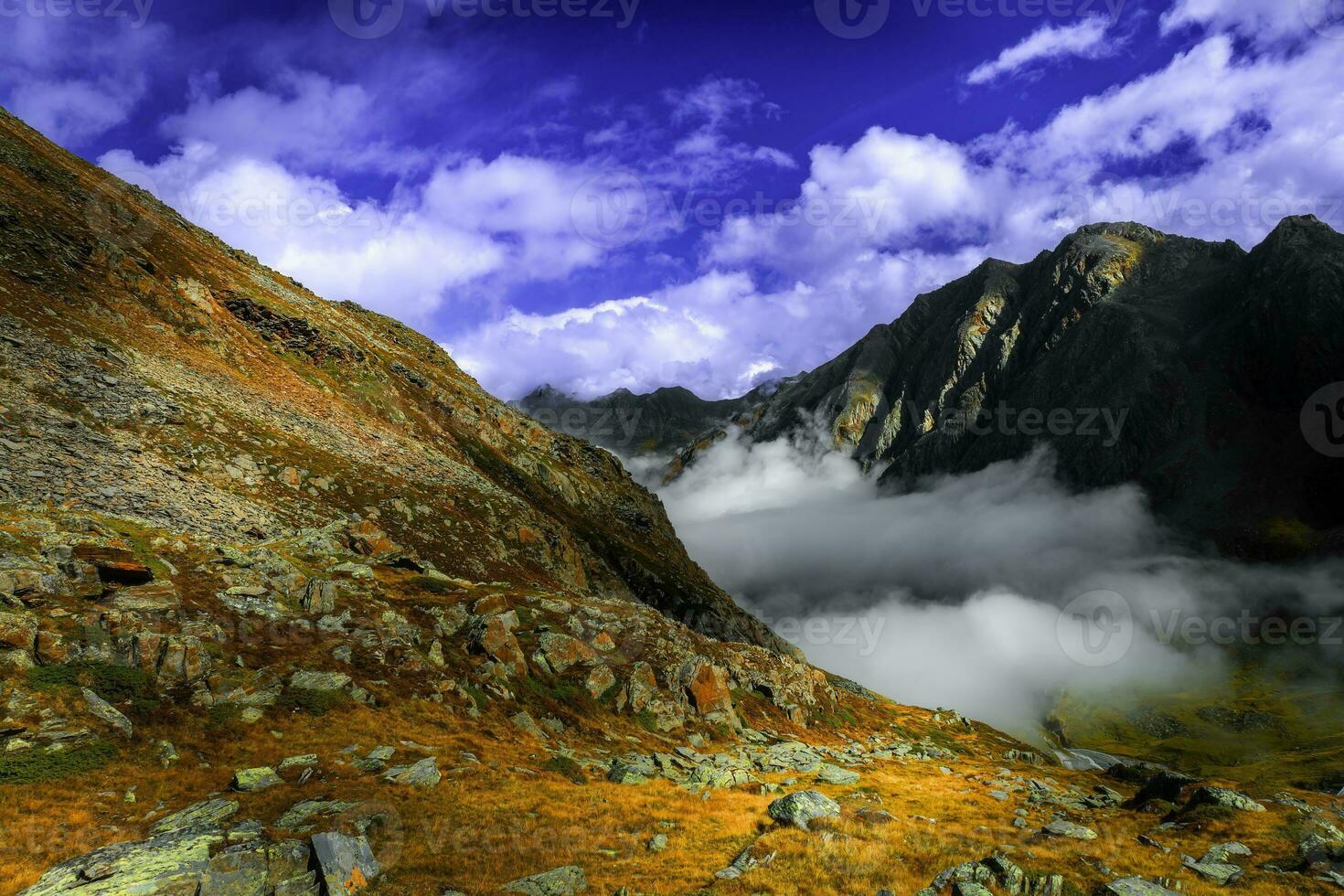 Mountain landscape of the Stubai Alps photo