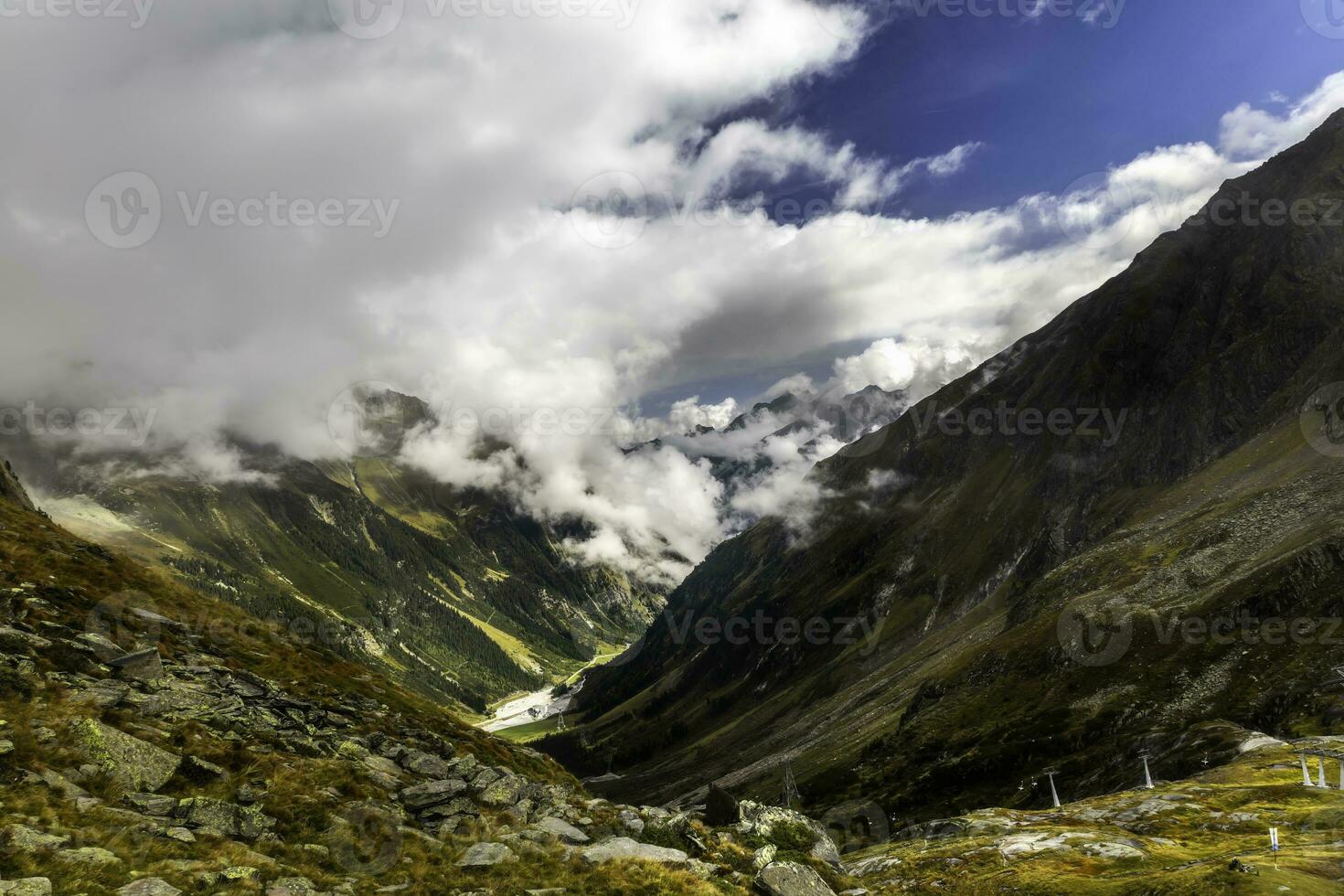 View of mountain alpine landscape photo