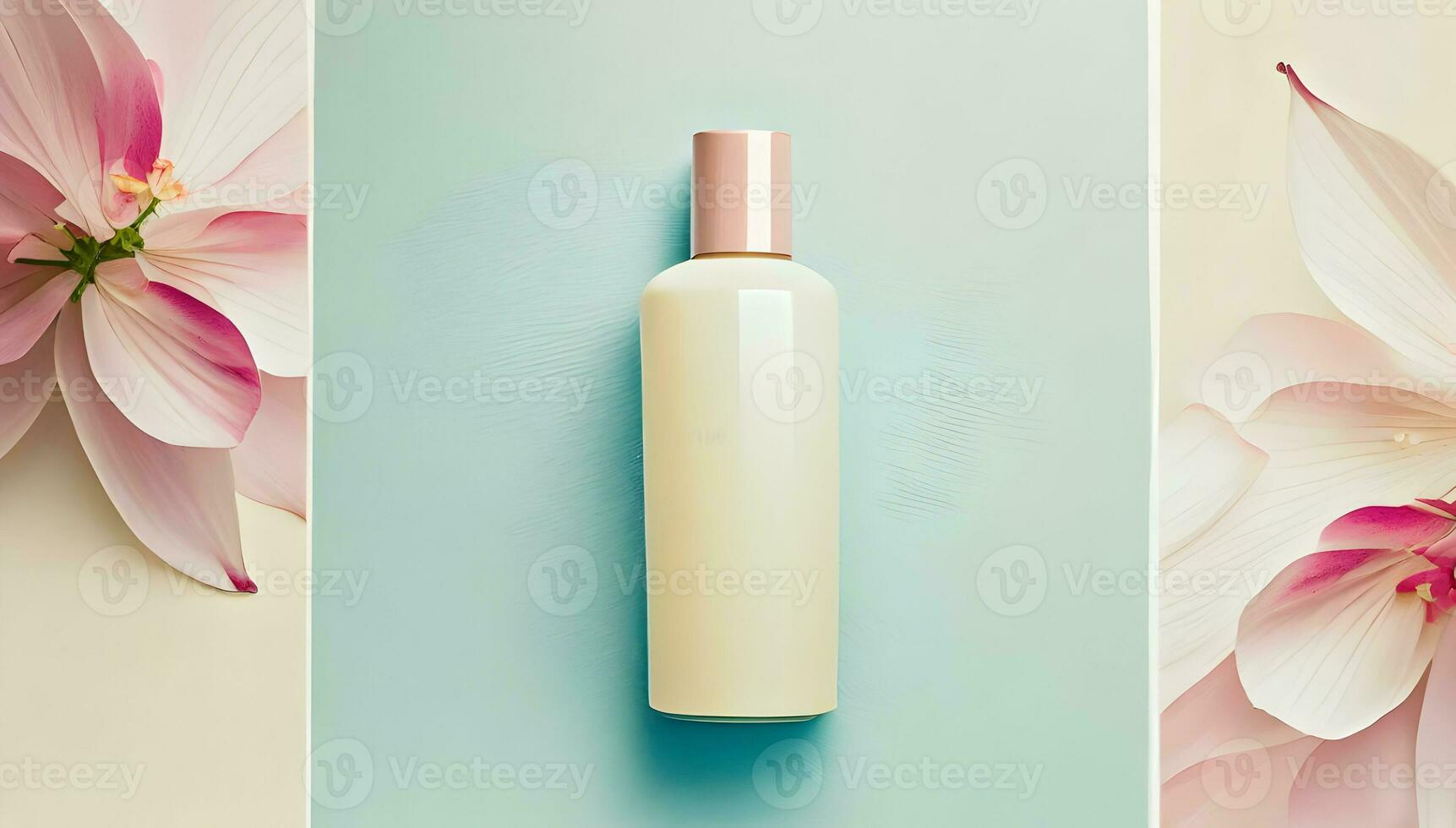 AI generated cosmetic product mockup. natural product. beauty concept. photo