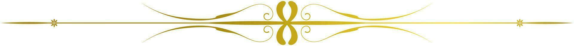 vintage lines decorative s Golden flower border collection vector
