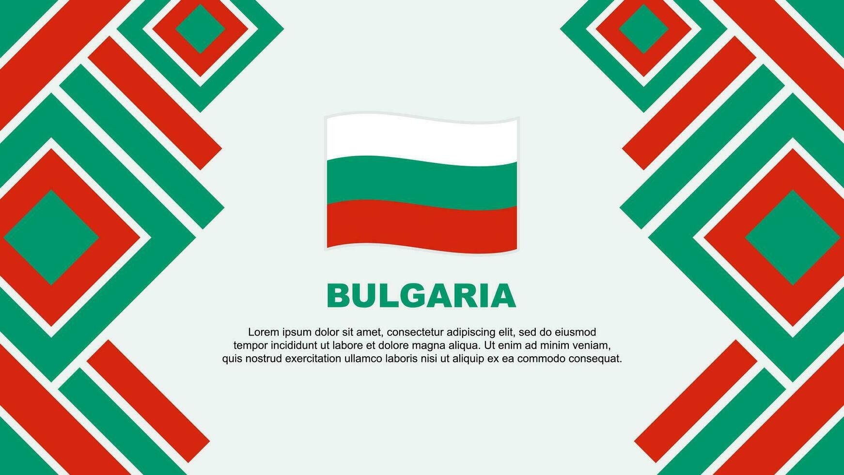 Bulgaria Flag Abstract Background Design Template. Bulgaria Independence Day Banner Wallpaper Vector Illustration. Bulgaria