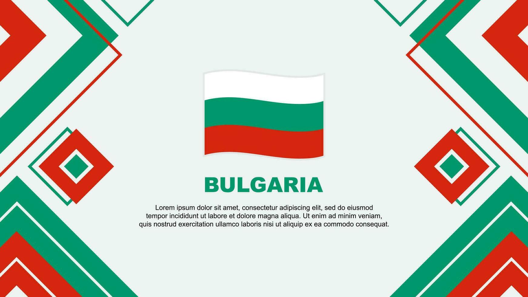 Bulgaria Flag Abstract Background Design Template. Bulgaria Independence Day Banner Wallpaper Vector Illustration. Bulgaria Background