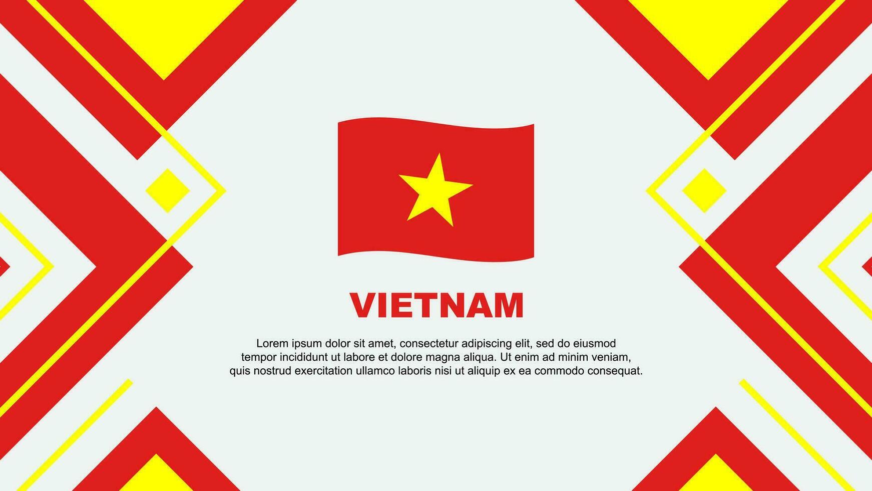 Vietnam bandera resumen antecedentes diseño modelo. Vietnam independencia día bandera fondo de pantalla vector ilustración. Vietnam ilustración