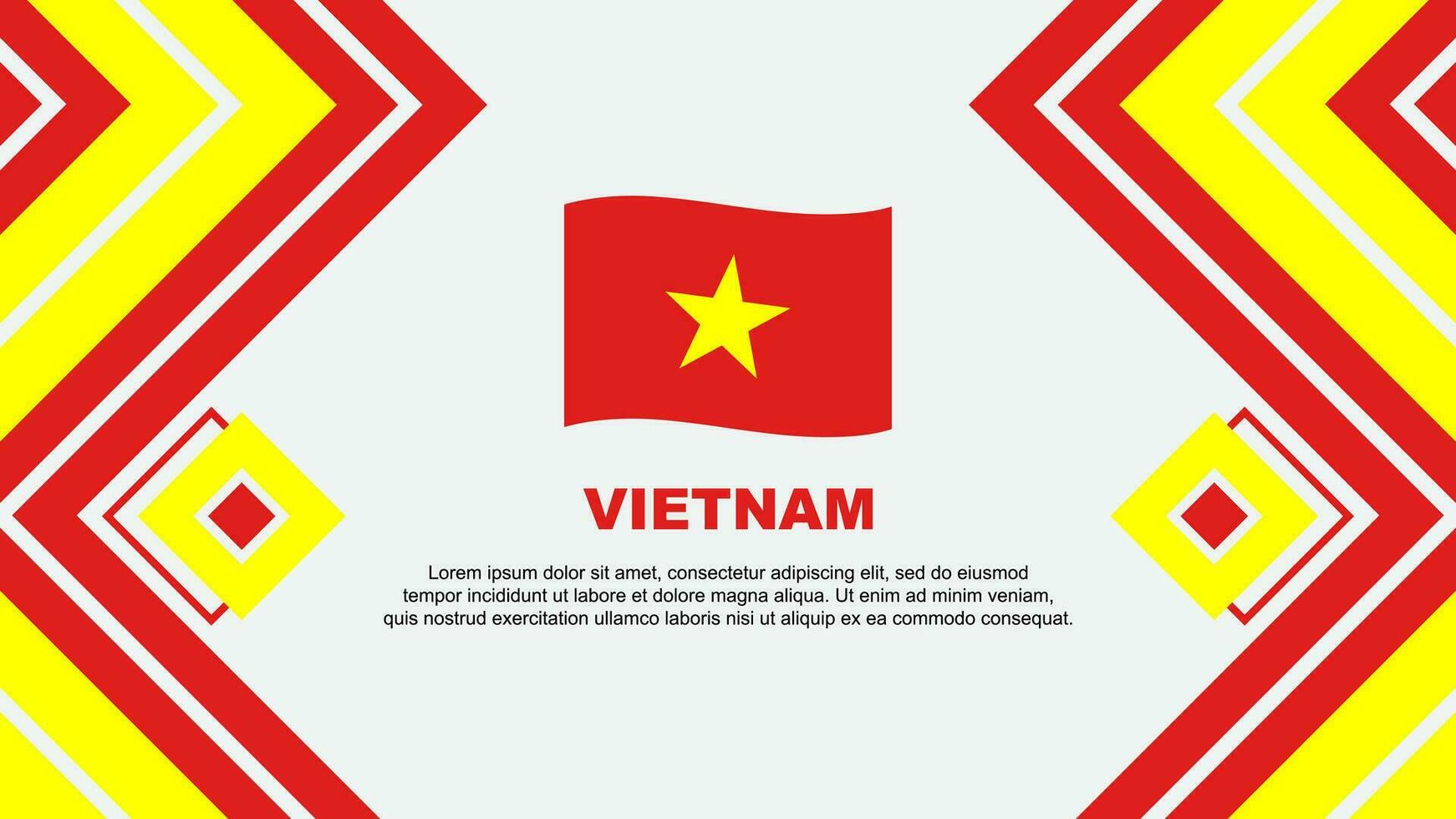 Vietnam bandera resumen antecedentes diseño modelo. Vietnam independencia día bandera fondo de pantalla vector ilustración. Vietnam diseño