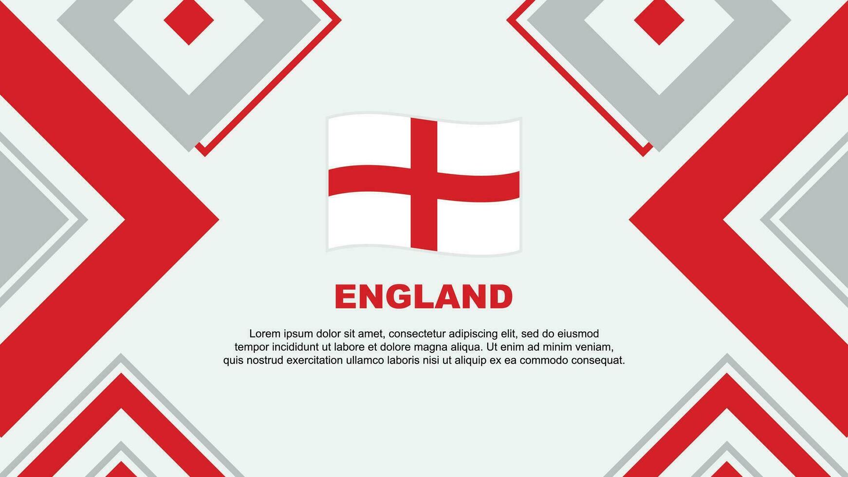 England Flag Abstract Background Design Template. England Independence Day Banner Wallpaper Vector Illustration. England Independence Day