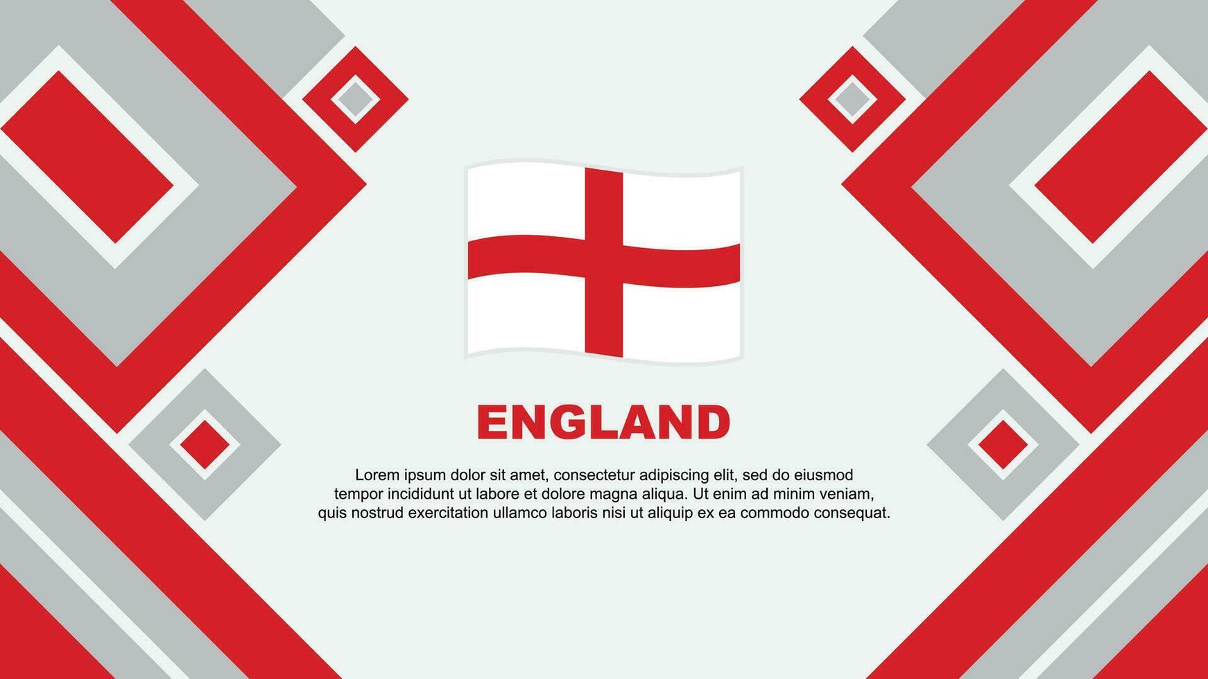 England Flag Abstract Background Design Template. England Independence Day Banner Wallpaper Vector Illustration. England Cartoon