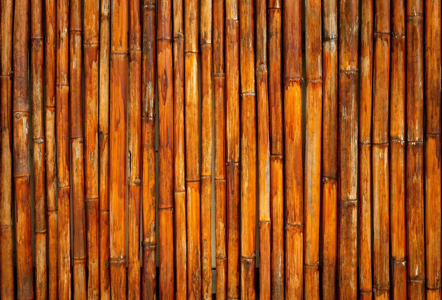 Old yellow Thailand bamboo texture backgronuds patterns photo