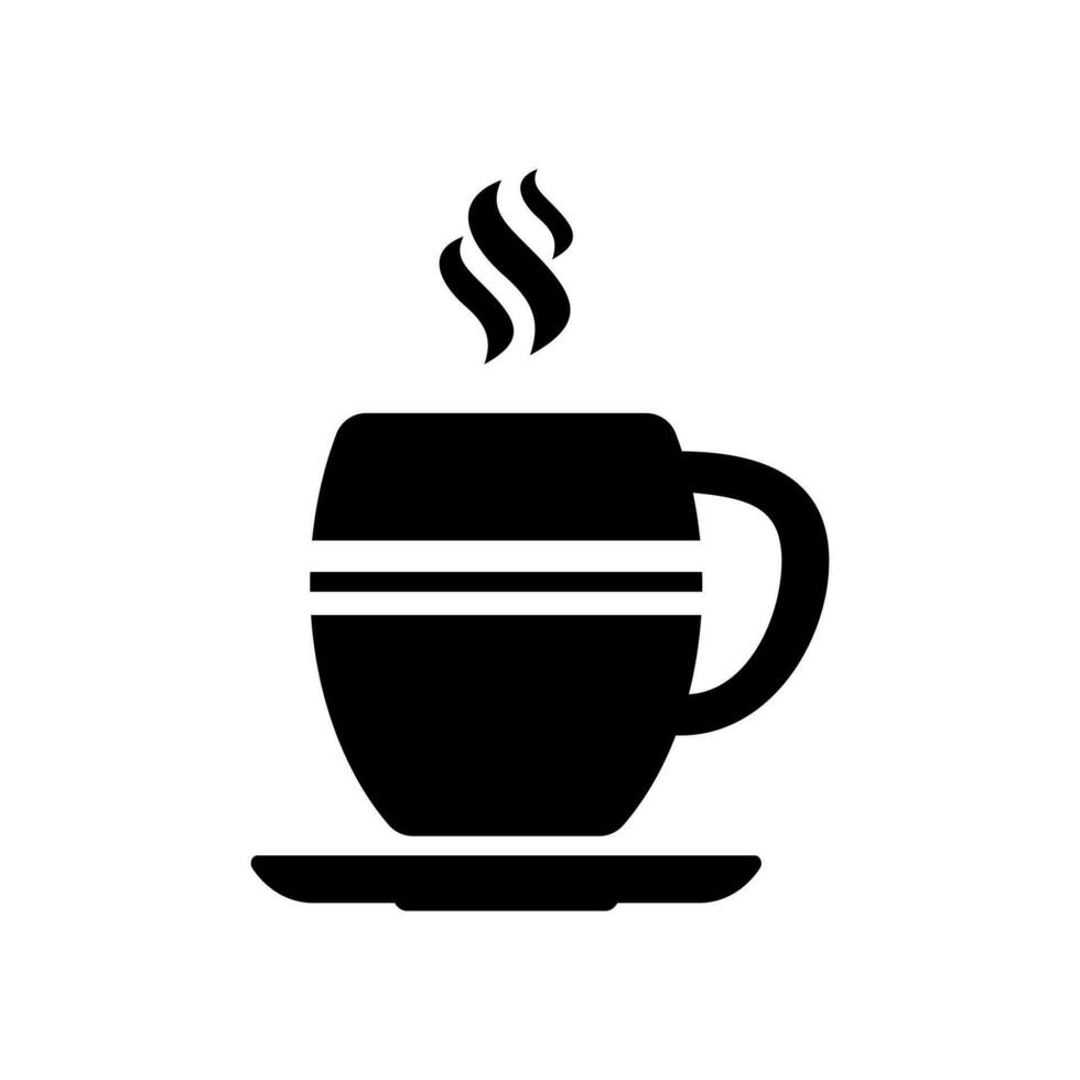 café taza icono. taza de caliente beber, jarra de café, té etc. café taza con vapor vector icono.