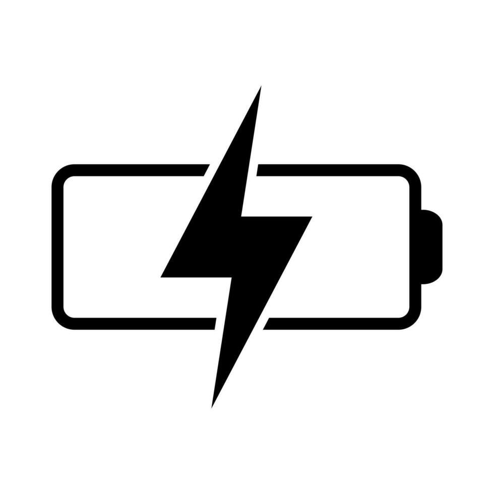 Battery charging UI icon vector