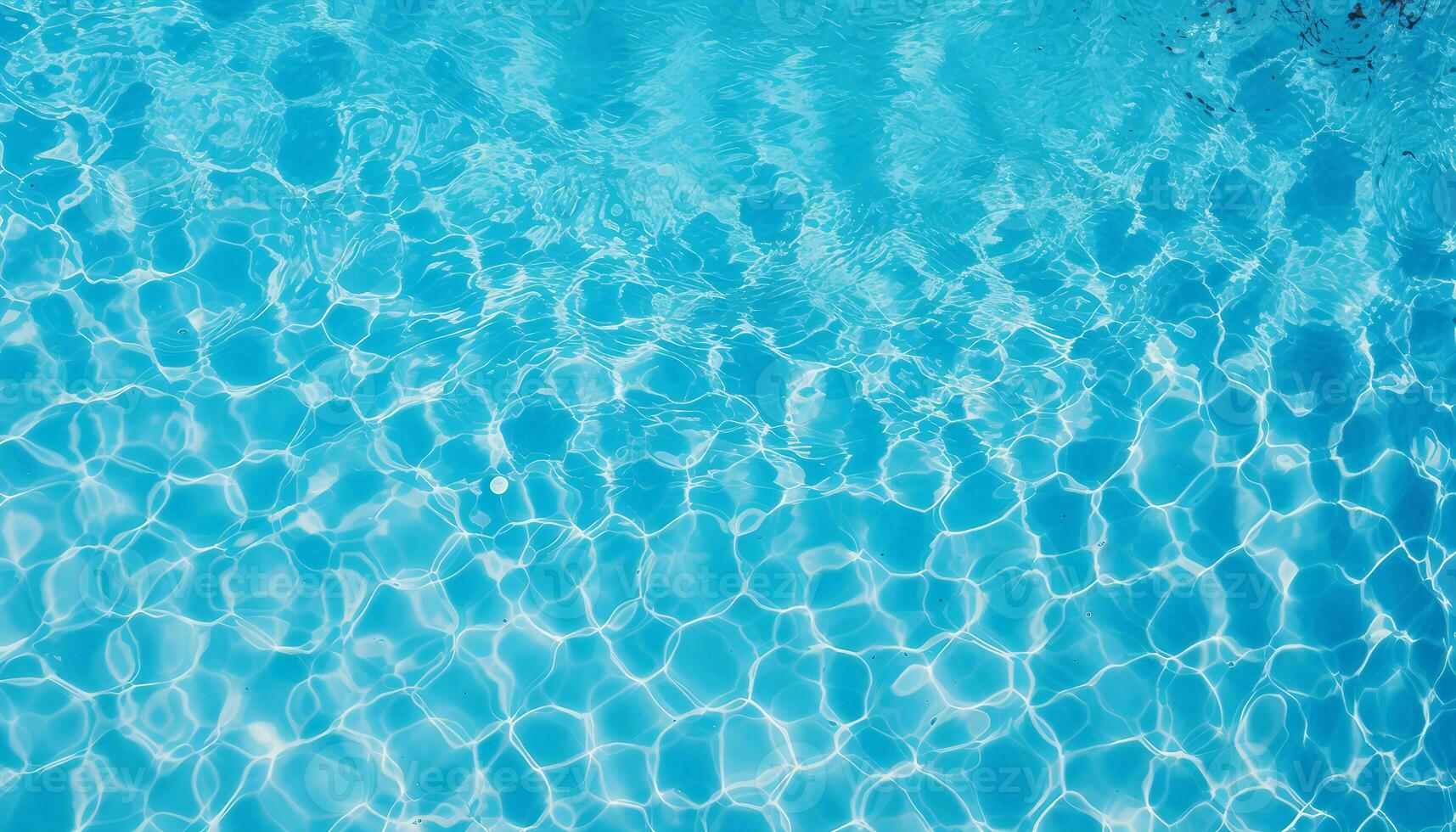 water swimming pool texture top view, Blue ripped water in swimming pool, abstract summer banner background water waves in sunlight with copy space photo