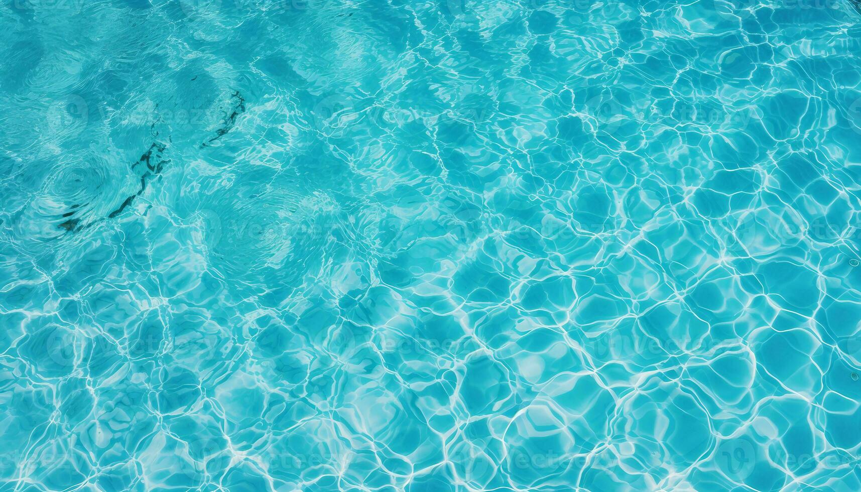 water swimming pool texture top view, Blue ripped water in swimming pool, abstract summer banner background water waves in sunlight with copy space photo
