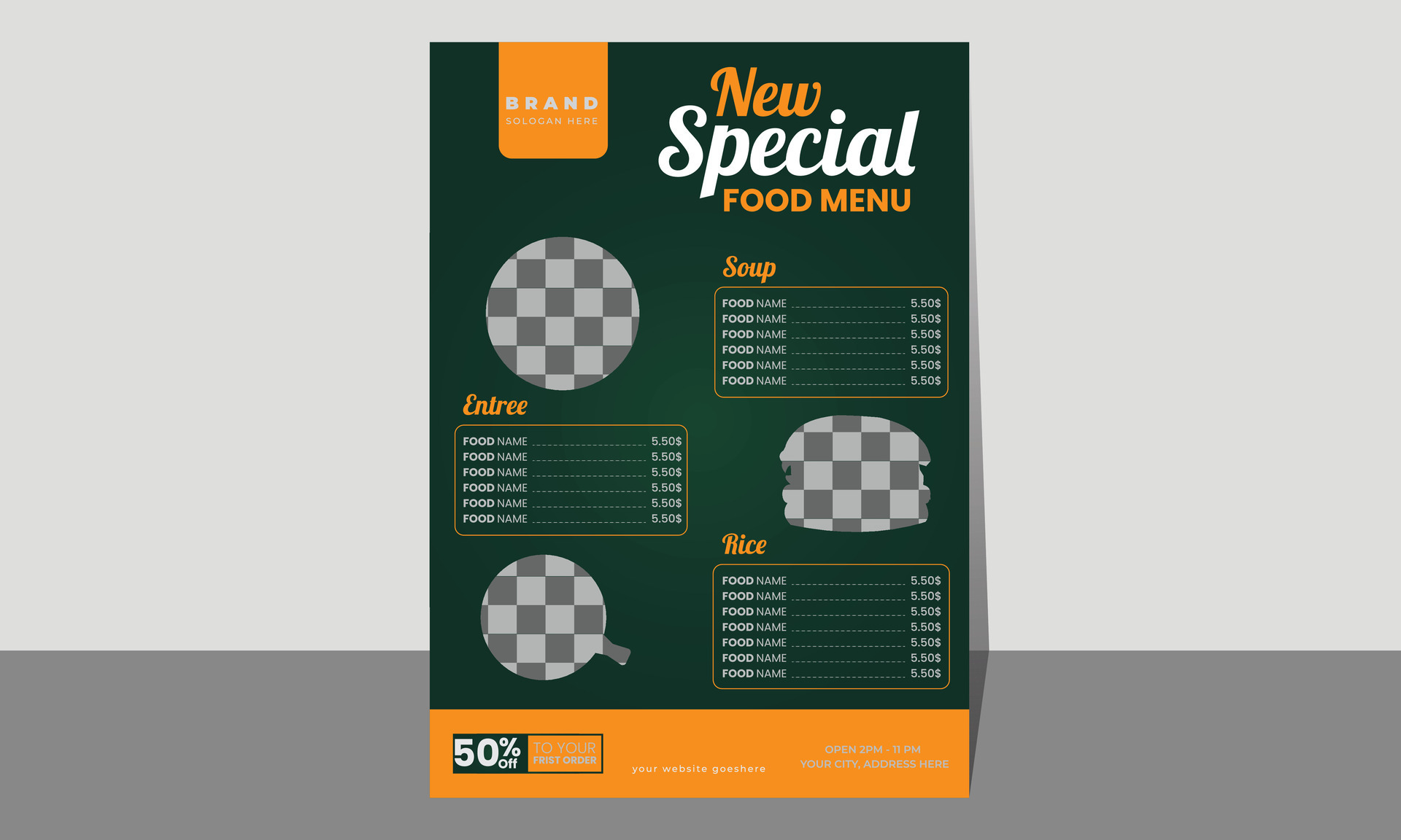 Food menu design template Free Vector 34719638 Vector Art at Vecteezy