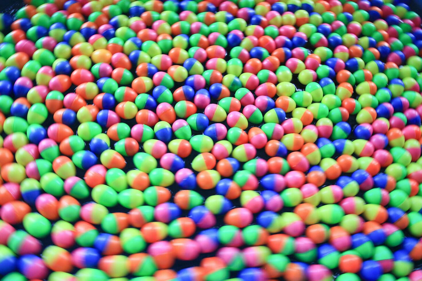 colorful plastic eggs photo